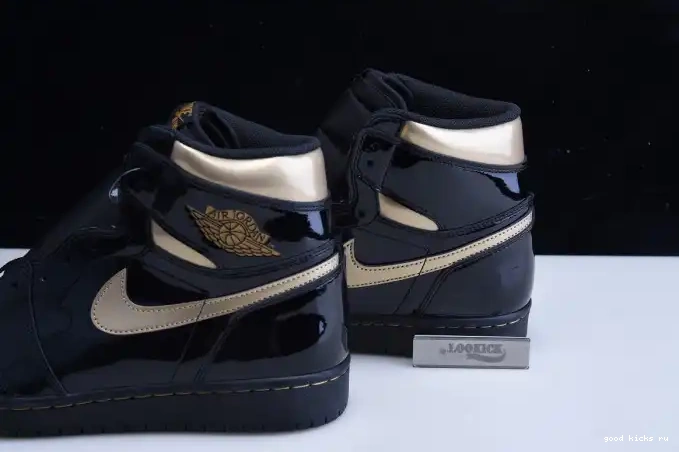 Cheap GOLD RETRO 1 HIGH JORDAN AIR BLACK 555088-032 (2020) METALLIC 0415